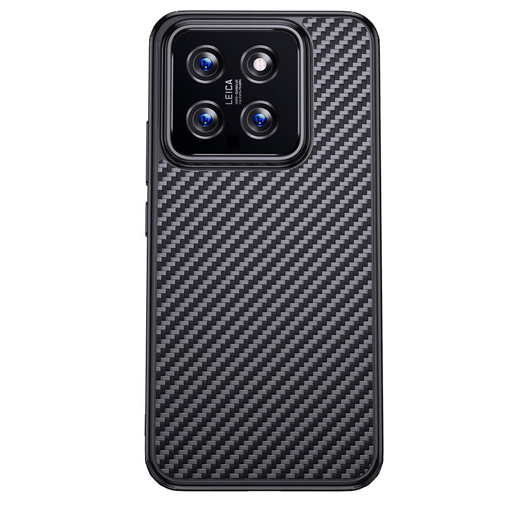 Xiaomi Mi 14 Kılıf Aramid Karbon Fiber M-safe Özellikli Wlons Radison Kılıf