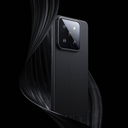 Xiaomi Mi 14 Kılıf M-safe Özellikli Karbon Fiber Benks Essential ArmorAir 600D Kevlar Kılıf