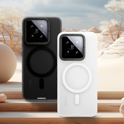 Xiaomi Mi 14 Kılıf M-safe Şarj Özellikli Youngkit Hidden Sand Serisi Kılıf