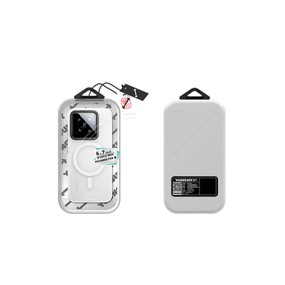 Xiaomi Mi 14 Kılıf M-safe Şarj Özellikli Youngkit Hidden Sand Serisi Kılıf