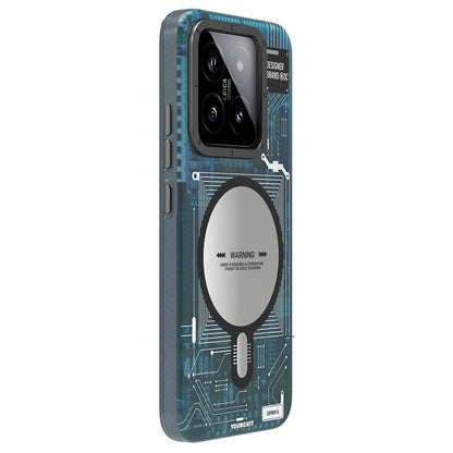 Xiaomi Mi 14 Kılıf M-safe Şarj Özellikli YoungKit Technology Serisi Kılıf