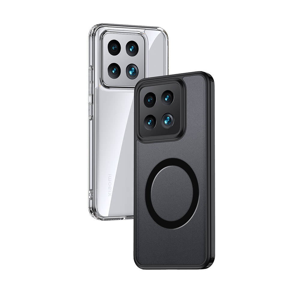 Xiaomi Mi 14 Kılıf Sert PC Arka Yüzey Wireless Şarj Özellikli Zore Flet M-safe Kılıf