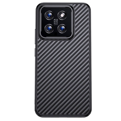 Xiaomi Mi 14 Pro Kılıf Aramid Karbon Fiber M-safe Özellikli Wlons Radison Kılıf