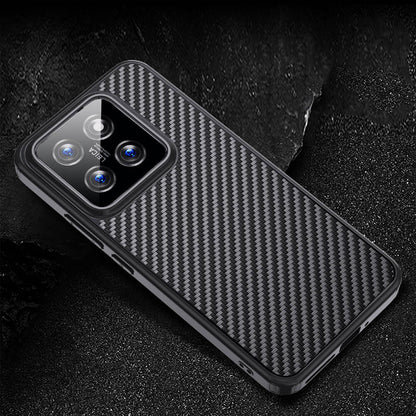 Xiaomi Mi 14 Pro Kılıf Aramid Karbon Fiber M-safe Özellikli Wlons Radison Kılıf