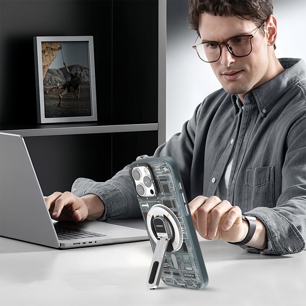 Youngkit Technology Serisi Telefon ve Tabletler için Magnetik Ring Stand