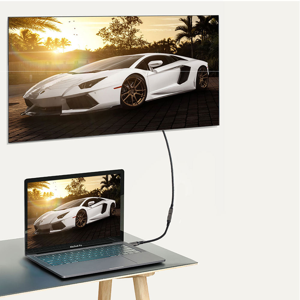 Zore Extension USB3.2 Type-C PD Uzatma Kablosu 100W 20Gbps 4K@60Hz 0.2 Metre