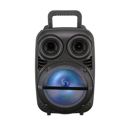 Zore PK-15 FM Radyolu Mikrofonlu RGB TWS 8 inç Stereo Bass Kablosuz Karaoke Hoparlör