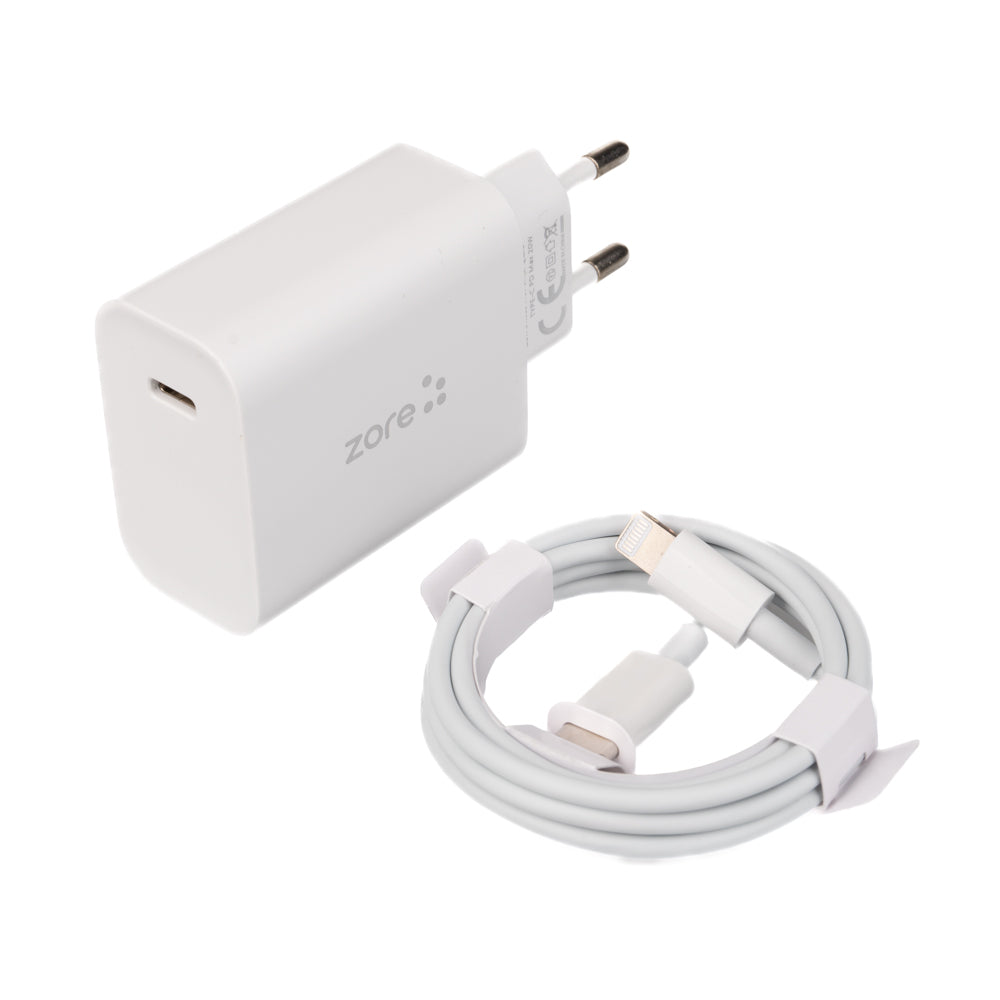 Zore XMac Serisi X7 Type-C to Lightning Ev Şarj Aleti 20W