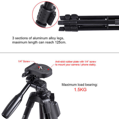 Zore Yunteng VCT 5208 Tam Orijinal Telefon Tripod